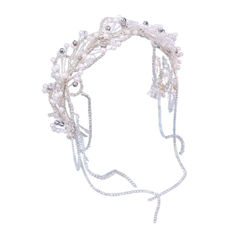 Fashionable Wedding Hairpiece Stylish Headband for Bride Fashionable Headpiece for Parties and Event Gorgeous Jewelry