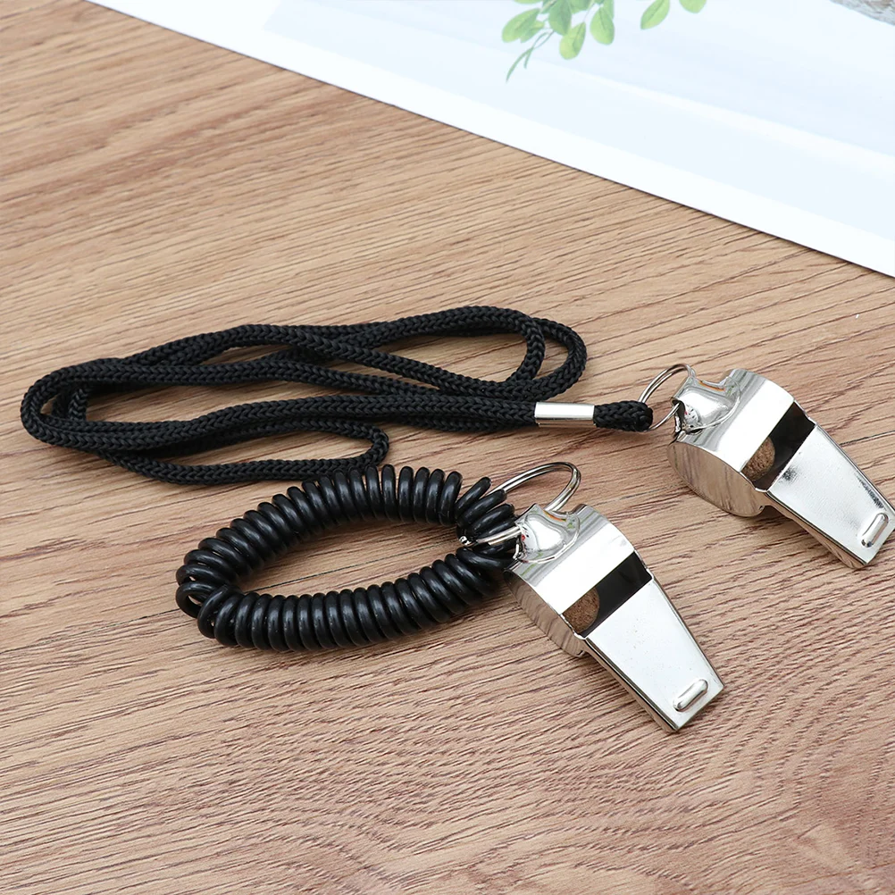 4 Pcs High Frequency Whistle Kids Soccer Ball Referee Outdoor Metal Emergency Football Stainless Steel Sports