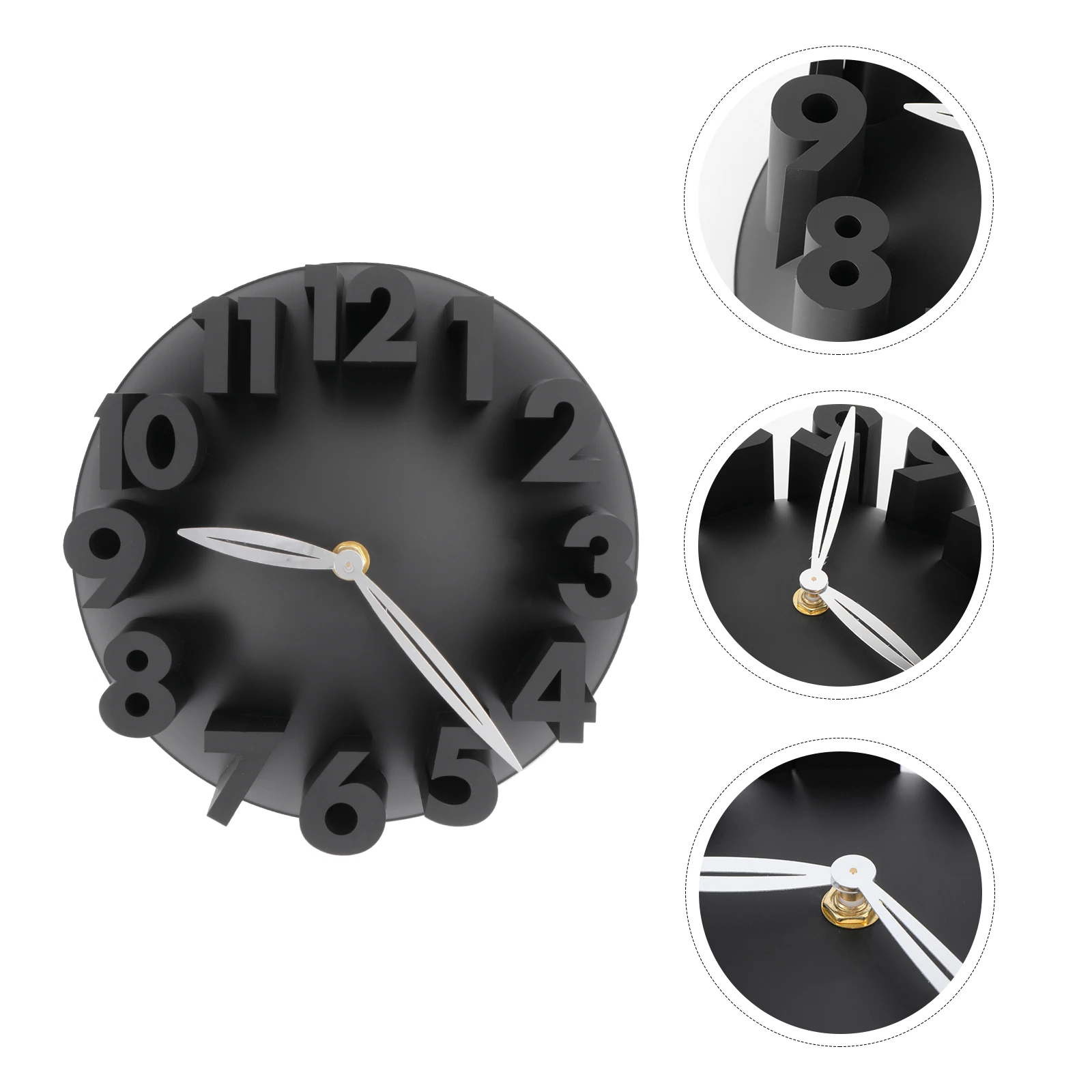 

Digital Modern Bedroom Living Room Study Office Kids Decor Mute Wall Clock Clock Mute Chic AA