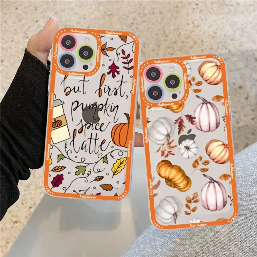 Halloween Phone Case For iPhone 15 13 14 Pro Max XS XR 12 11 Pro 13 Mini Soft Clear Back Cover