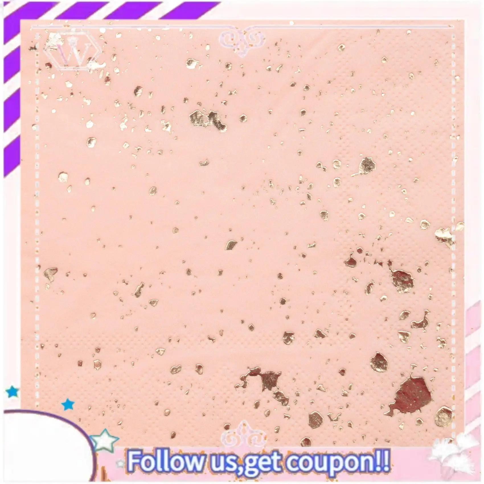 Y74A-Juego de vajilla desechable con textura de mármol rosa, bloques de oro, servilletas de papel, suministros de vajilla para fiesta, boda y Carnaval, desechables