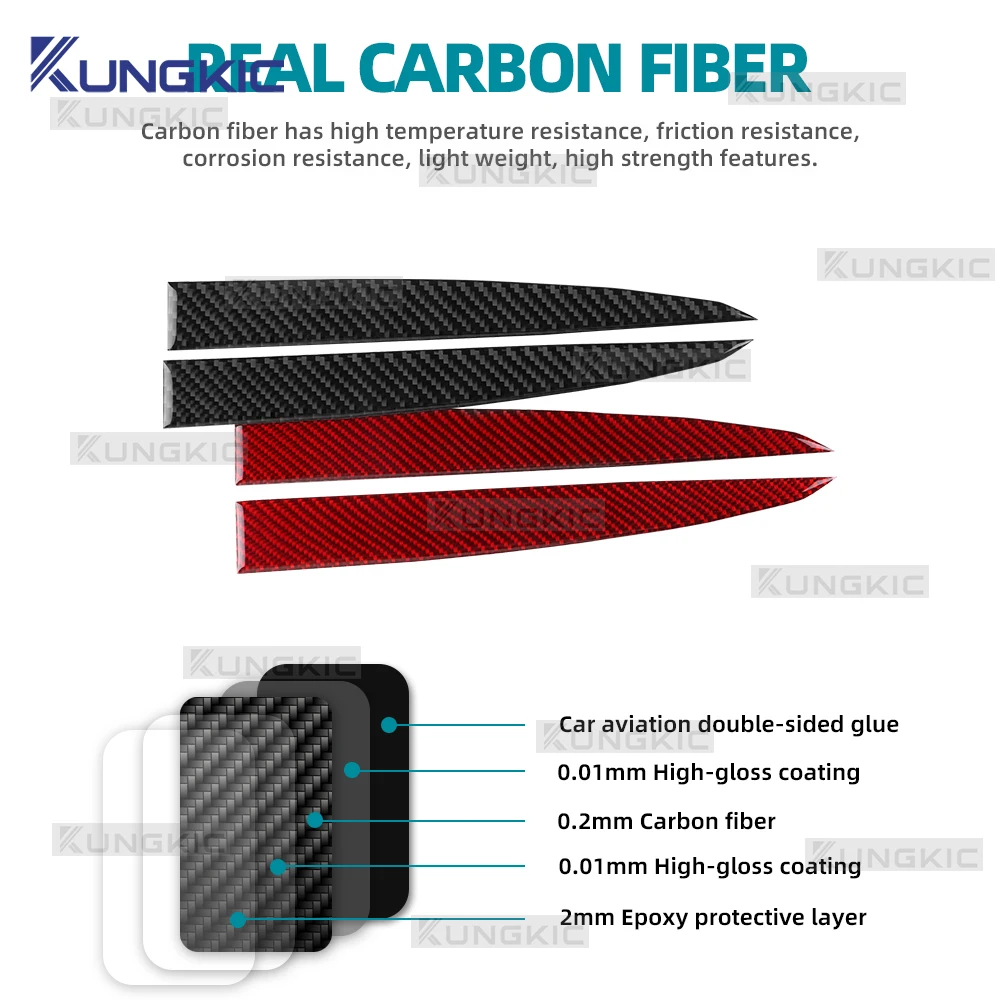 ملصق لوحة الزخرفة فوق مكبر صوت الباب مصنوع من ألياف الكربون الناعمة الحقيقية لسيارة BMW i3 2013 2014 2015 2016 2017 2018 2019 2020 2021 2022