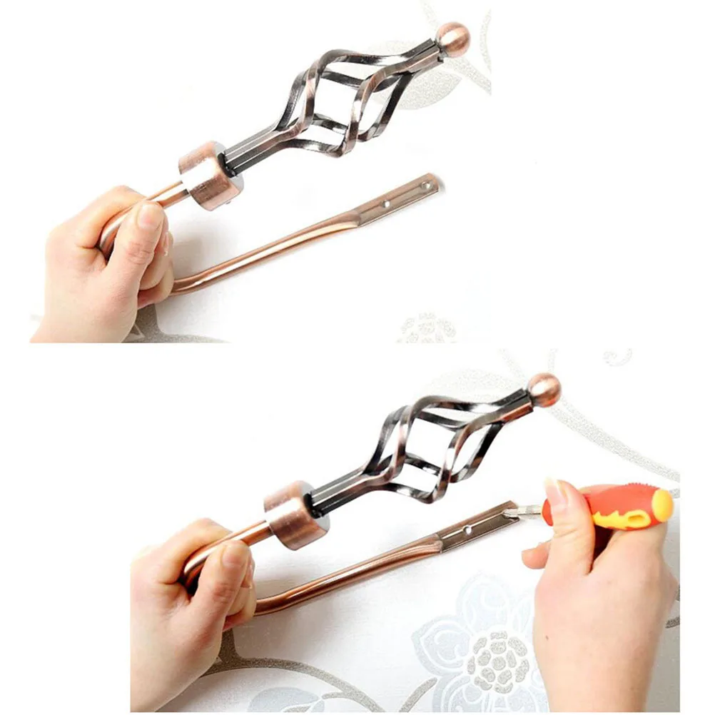 

Polished Metal Curtain Hooks Tiebacks Holdbacks For Drapes Easy Install Red Bronze Decorative Curtain Hook Hardware