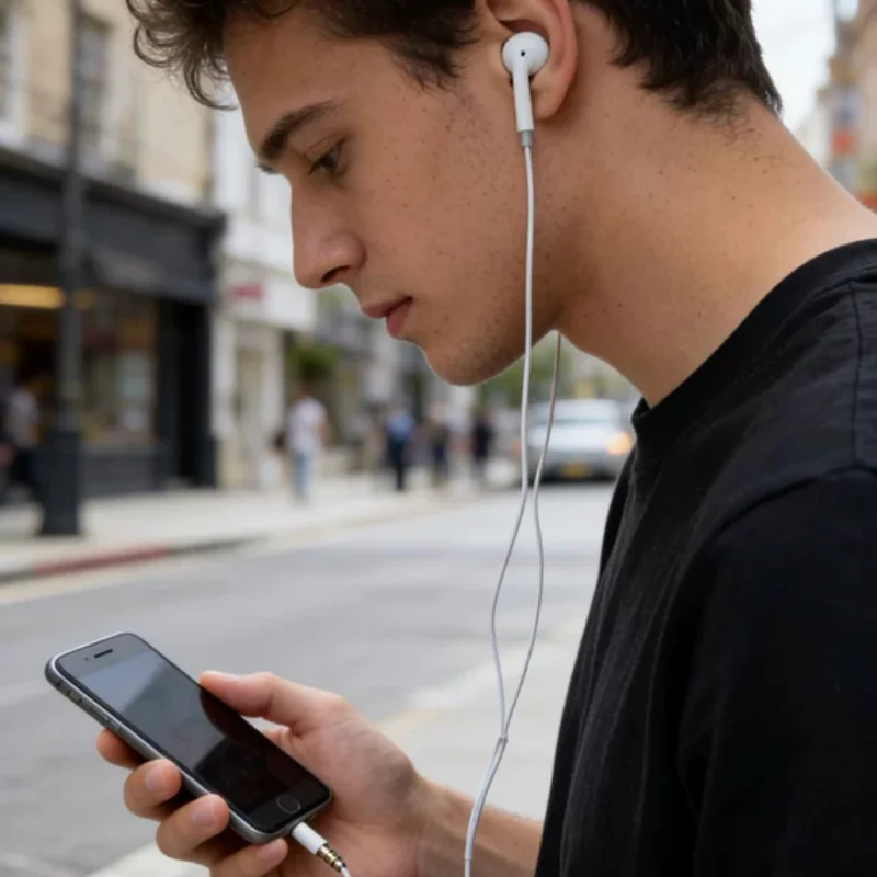 Premium Wired In Ear Earphones With Builtin Mic HiFi Deep Bass Noise Cancelling 3.5mm For iOS Android Sports Music Calls