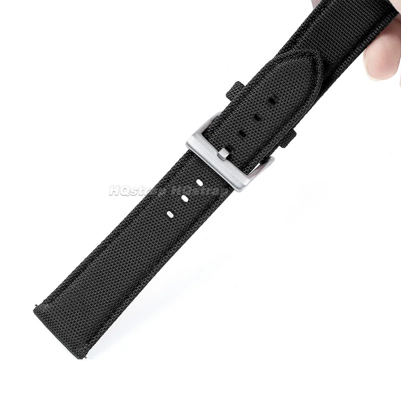 Soft Leather Nylon Strap 20mm 22mm High Quality Watch Band for Rolex for Seiko for Huawei Bracelet Quick Release Sport Wristband