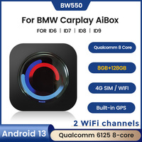 Qualcomm 6125 8Core Androiod 13 Wireless Car-play AI BOX For BMW ID6 ID7 ID8 ID9 2 WiFi channels Support GPS YOU-TUBE Net-flix