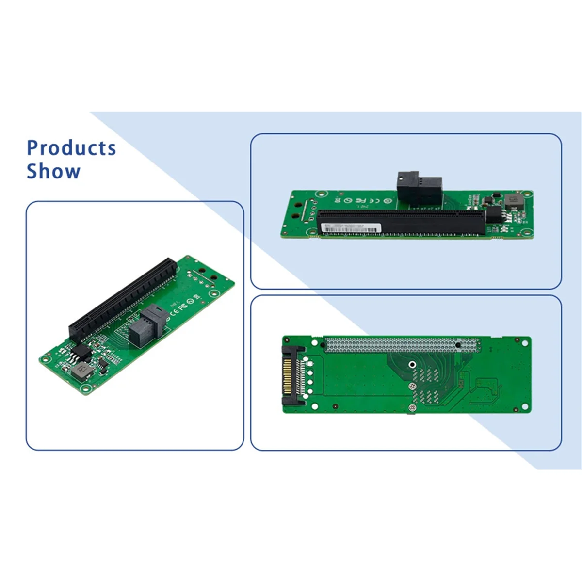 SFF-8643 1พอร์ตไปยังอะแดปเตอร์สล็อต X16 PCIe