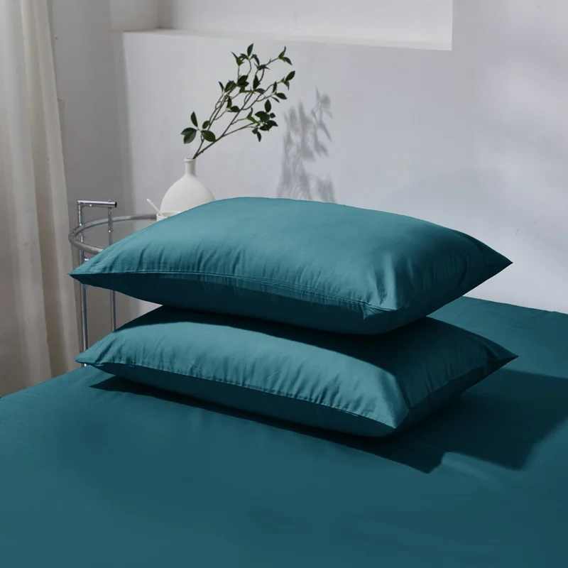 100% Cotton Pillowcase High Count Cotton Pillow Case Skin Friendly Breathable Combed Cotton Cover for Pillow All Size