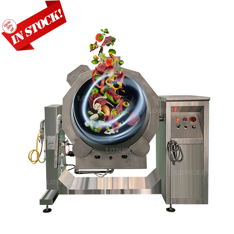 Self Cook Machine Automatic Cooking Other Nuts Processing Wok Machines for School Cafeteria