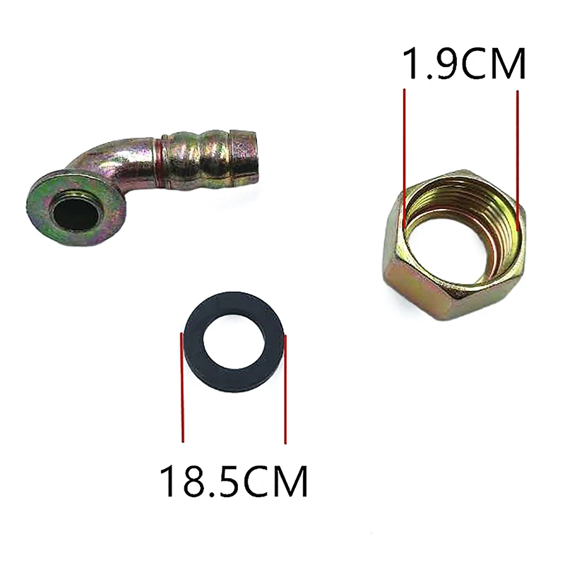 Accesorio de manguera de latón para cocina de Gas, acoplador de conector de tornillo de codo de admisión de rosca interna, conexión de manguera de