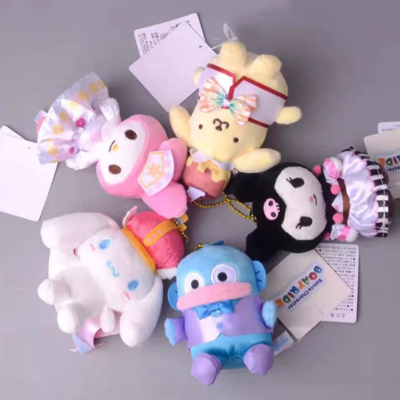 

Sanrio Kawaii Kuromi Plush Toy My Melody Cute Rainbow Paradise Series Plush Doll Backpack Pendant Anime Girl Festival Gift