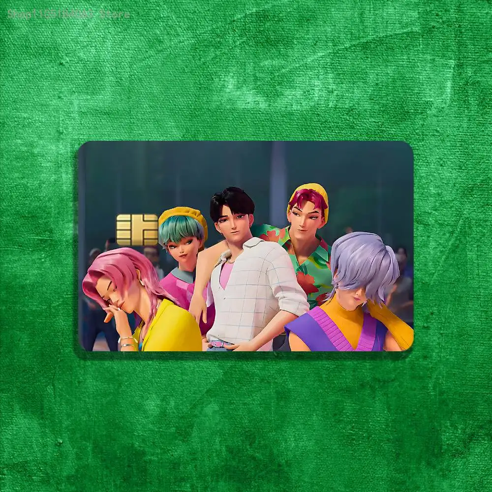 ملصقات S-Saja Boys لخصم الائتمان والخصم والبنك وبطاقة شحن الحافلة المترو المقاومة للماء لتزيين الملصقات