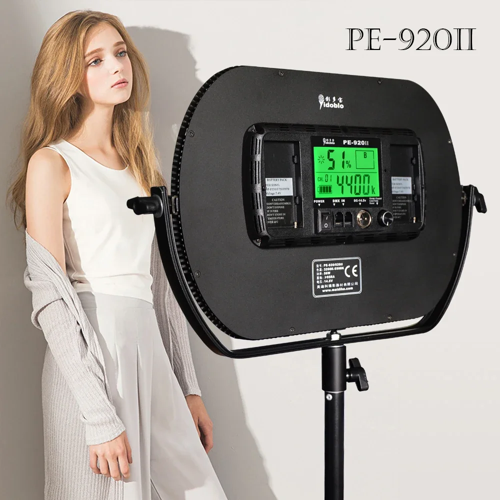 

Yidoblo Bi-color LED Lamp Super Slim Continuous LED Photography Lighting Panel Lamp 2.4G RC LCD Screen Studio Pro Light