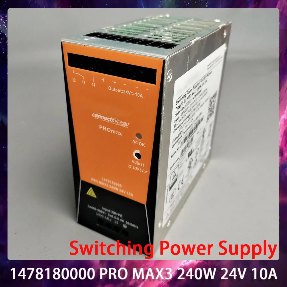 New 1478180000 PRO MAX3 240W 24V 10A Switching Power Supply For Weidmuller Works Perfectly Fast Ship High Quality