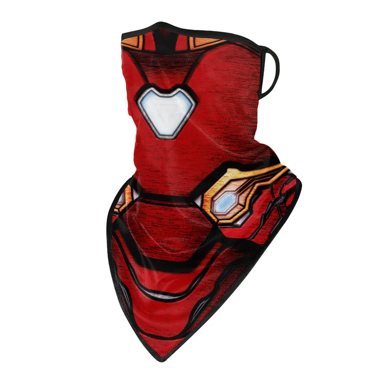 Spider Man Outdoor Cycling Motorcycle Motorcycle Helmet Ear Hanging Męski i żeński Spider Man Iron Man Nowa sportowa maska do biegania