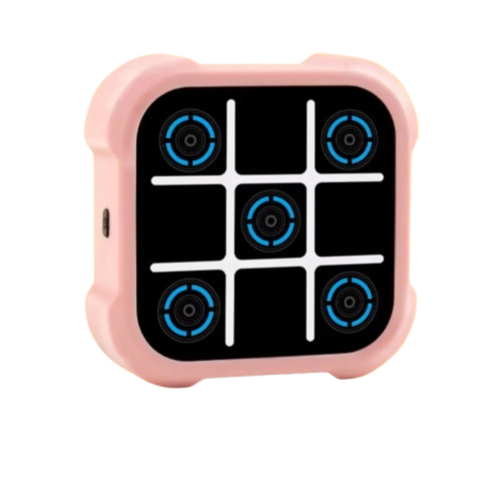 

USB Rechargeable Tic-Tac-Toe Handheld Game Memory Growth Montessori Handheld Puzzle Game Console Interest Thinking Exercise