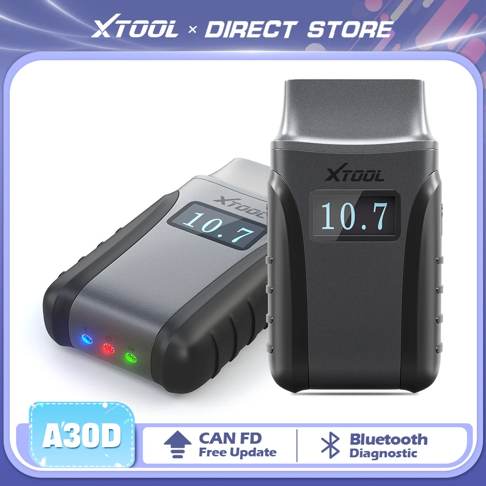 XTOOL Anyscan A30D フルシステム 2025 OBD2 診断ツール 生涯無料アップデート付き 双方向 CAN FD 自動車 OBD 2 スキャナー