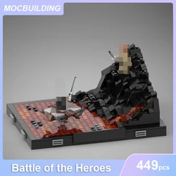 Battle of the Heroes Model Diorama Collection Moc Building Blocks Display DIY Assemble Bricks Creative Xmas Toys Gifts 449PCS