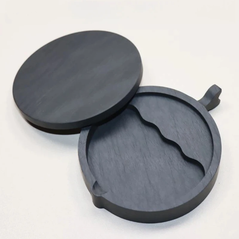 

Natural Raw Stone Fish-shaped Ink Slab Multifunctional She Ink Stone Exquisite Traditional Portable Inkstones Beginners Students