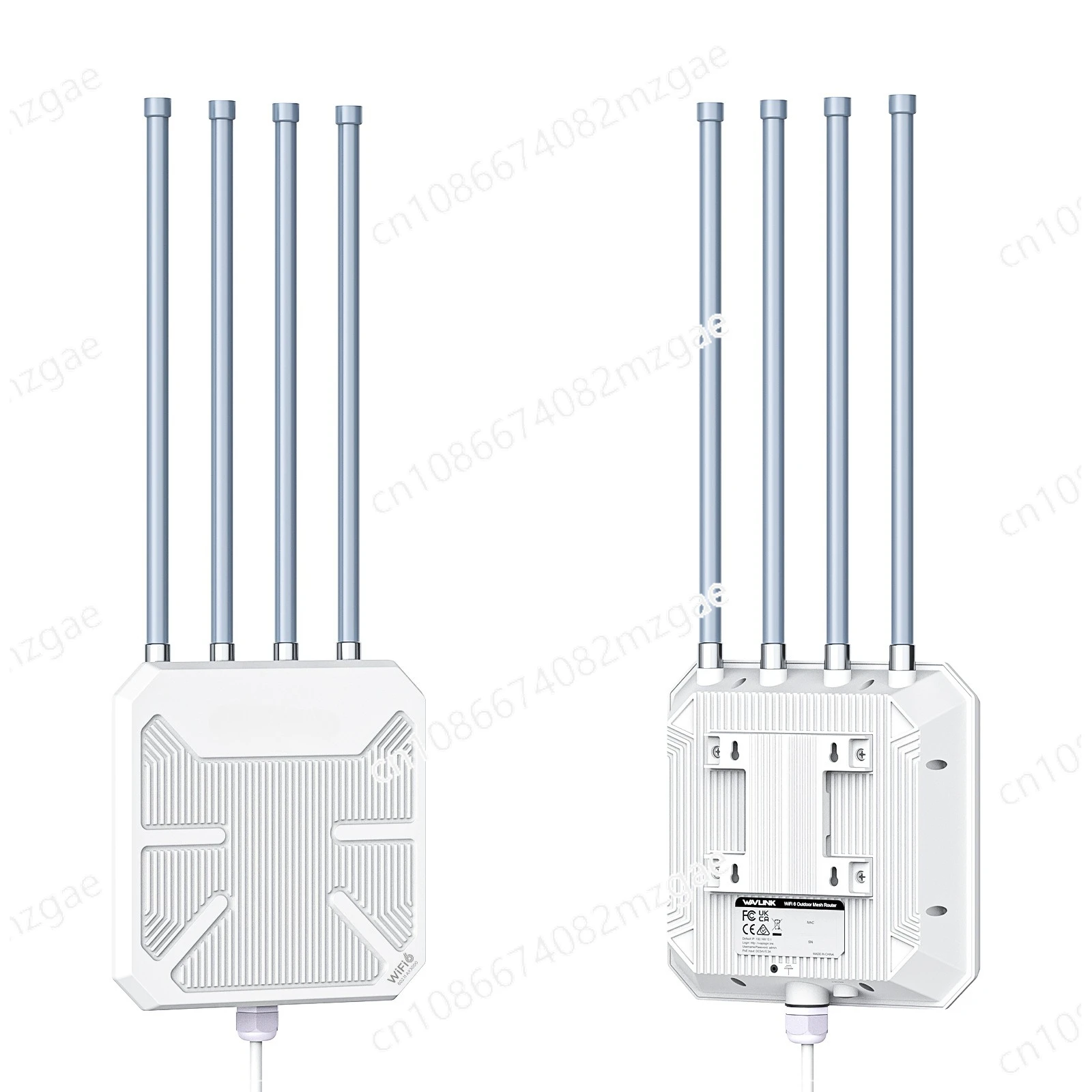 

WiFi 6 AX3000 dual-band long-distance AP signal coverage IP67 waterproof and lightning protection