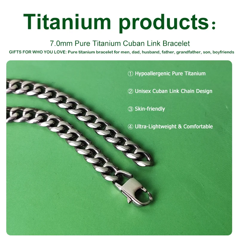Gelang Rantai Kuba Titanium Mu - Ceramic Link Bracelet ulasan dan harga