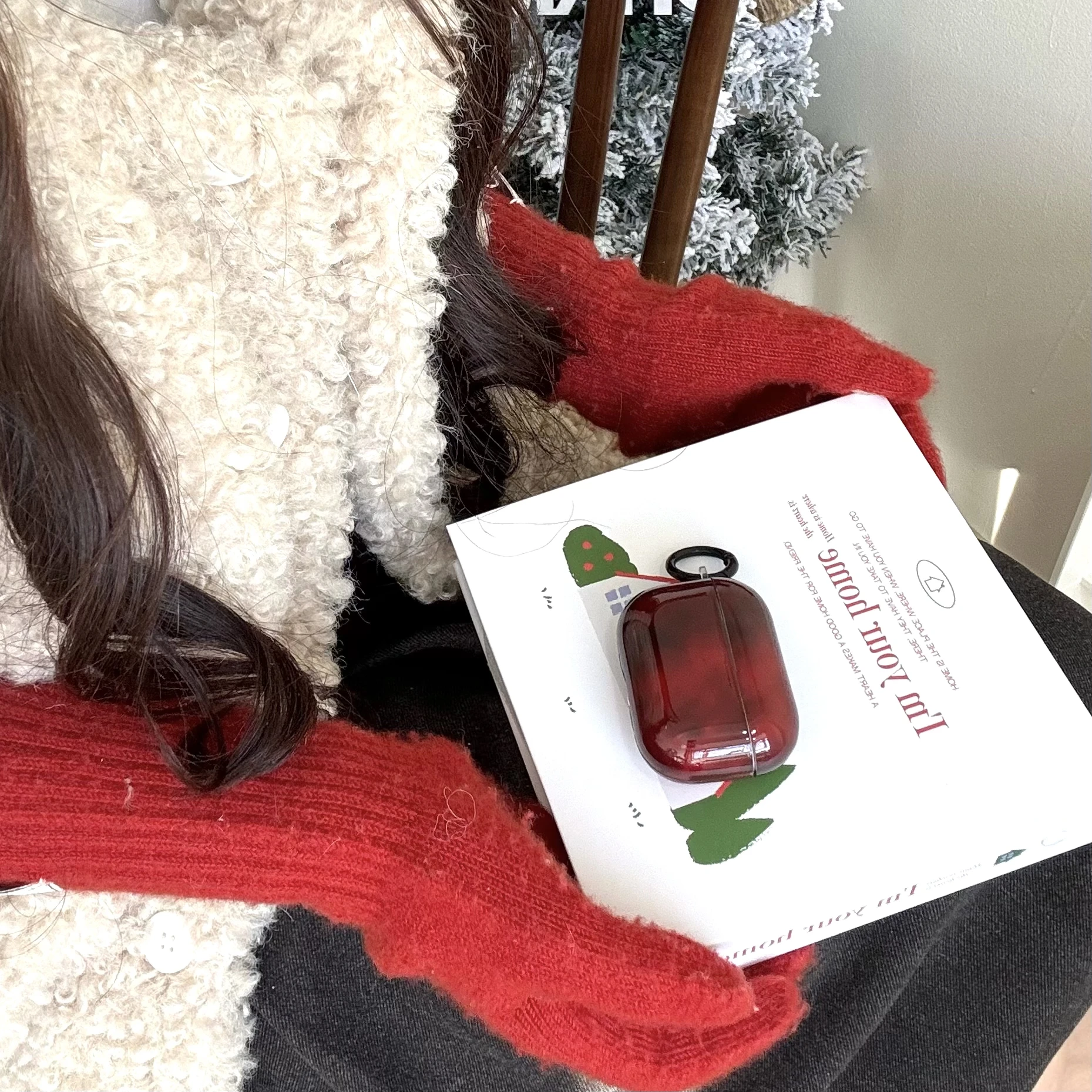 حافظة سماعة أذن IMD Red smudge لأجهزة Apple Airpods 2، Airpods 3، Airpods 4، Airpods Pro 2 #6