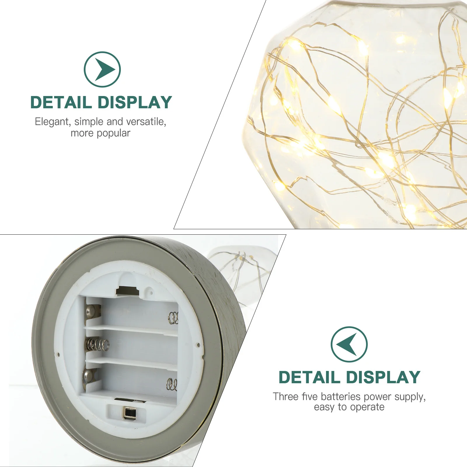 

1Pcs Nordic Style Decorative Light LED Desktop Lamp Fine Craftsmanship Energy Saving Home Night Light Copper Wire Lamp