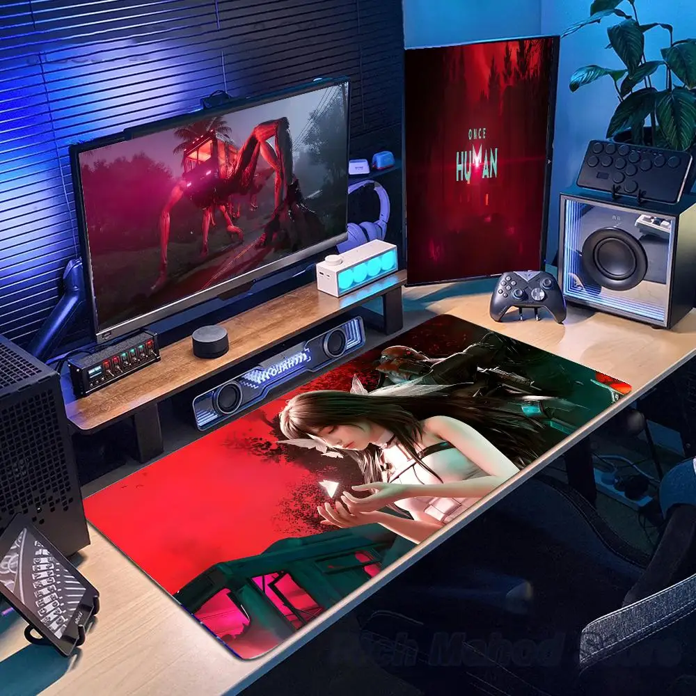 Once Human Mouse Pad Mousepad Large Gaming Mouse Pad LockEdge Thickened Computer Keyboard Table Desk Mat