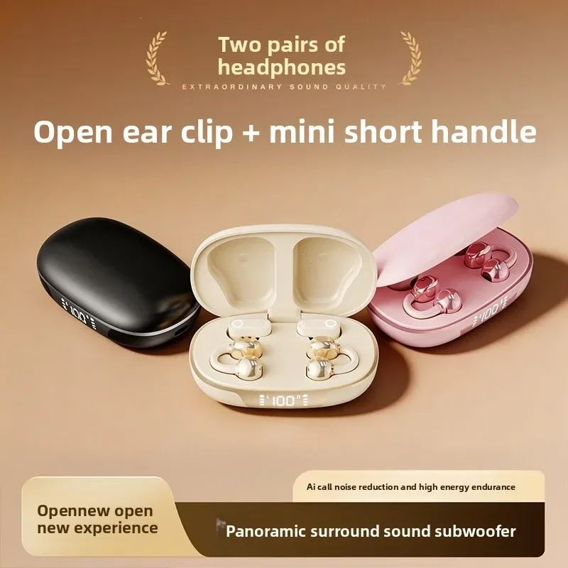 Bluetooth Earbuds, Dual Driver 2-in-1 Wireless Design with Long Battery Life, Perfect for Sleeping and Daily Use