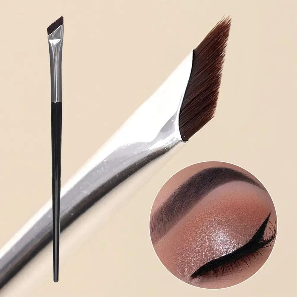 Pinceau pour eye-liner ultra fin, accessoire de maquillage plat, angle fin, pour sourcils, mise à niveau, L6P5