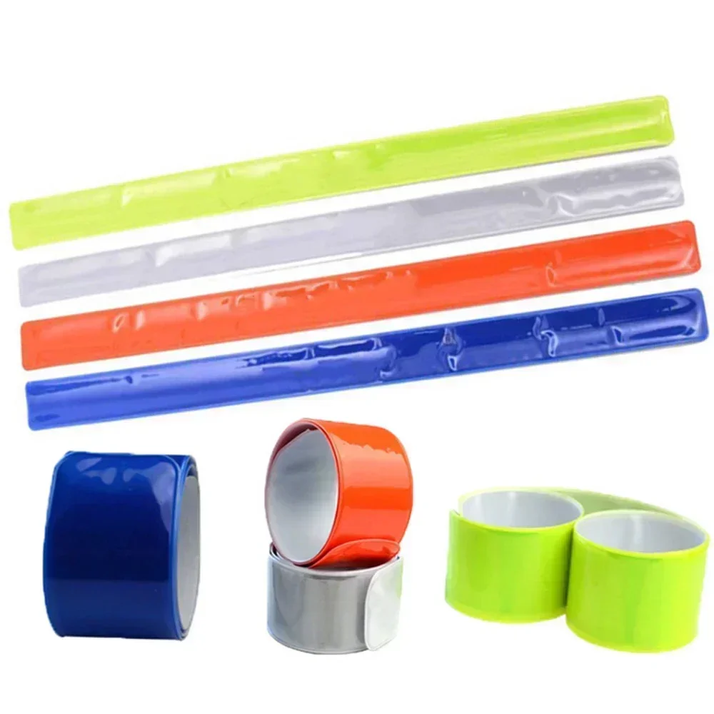 1PC Cycling Reflective Tape Strips Warning Wristband Outdoor Running Fishing Safe Bicycle Bind Pants Leg Strap Fluorescent Band