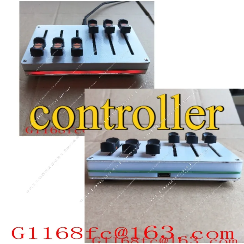 6-Way MIDI Pushrod, 45mm, for  Custom CC Information,Driver-free Operation,USB Interface Music Host Software Controller