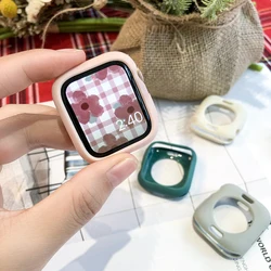 Funda de silicona color caramelo para Apple Watch Ultra 46mm 42mm 49mm 45mm 44mm 41/40mm accesorios protectores suaves iWatch Series 10 9 8 Se 7