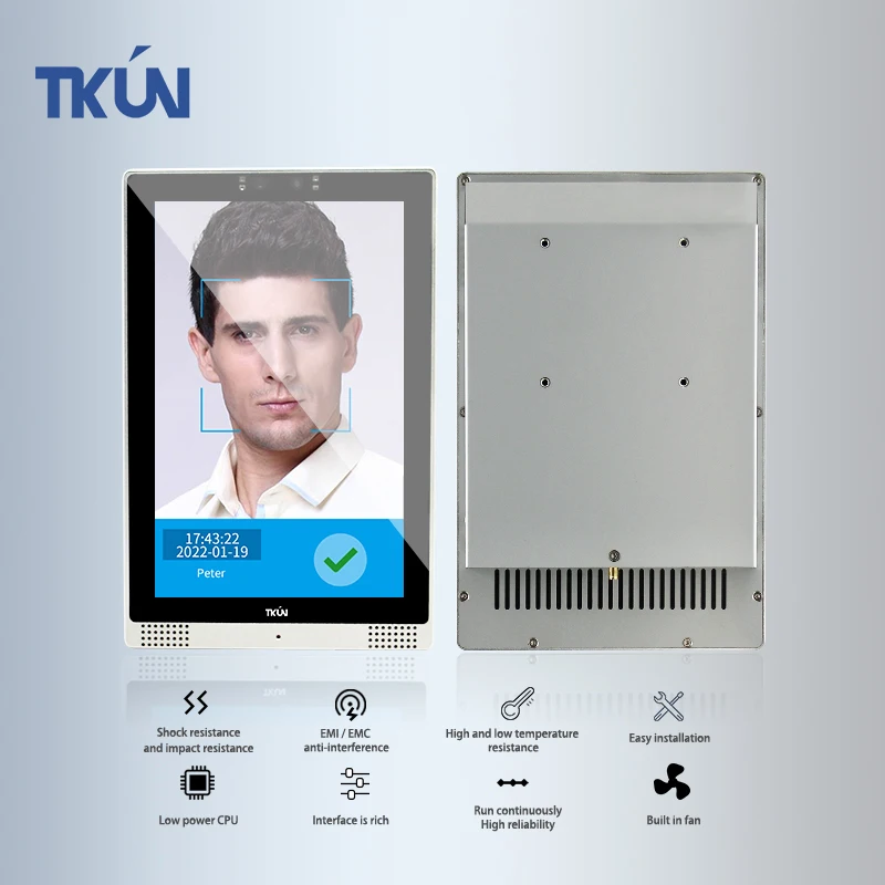 TKUN Doppia fotocamera da 10,1 pollici PC tutto in uno Identificazione facciale Computer CPU RK3568 ad alte prestazioni Android11