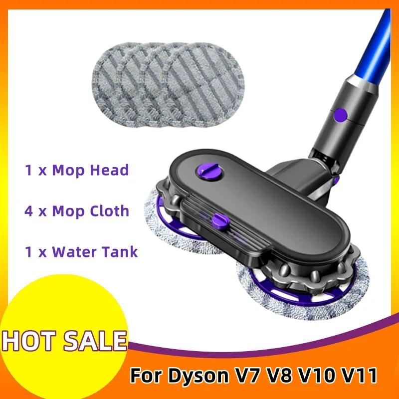 For Dyson V7 V8 V10 V11 Vacuum Cleaner Parts Mop Head Wet And Dry with Water Tank Electric Cleaning Mop Head