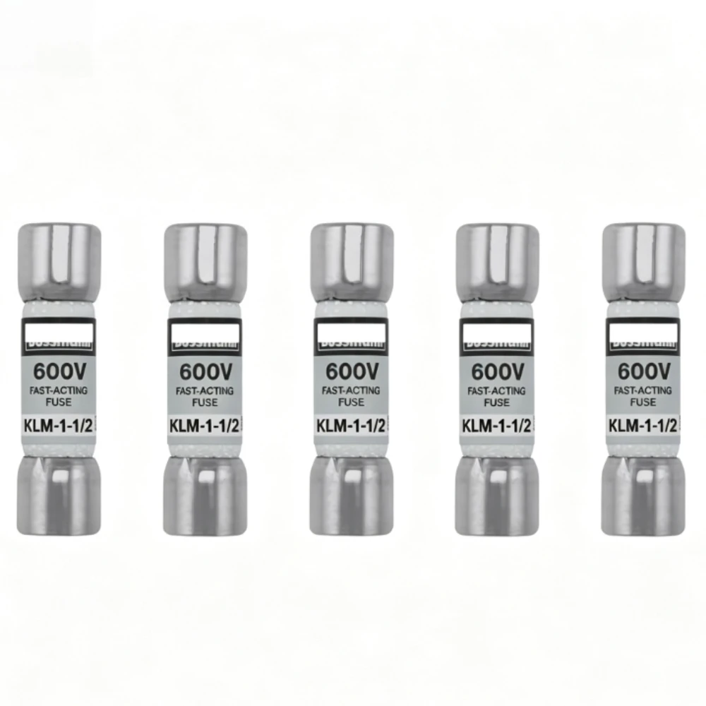 5/10PCS OEM KLM‑1‑1/2 Fast‑Acting Midget Fuse 1.5A 600V AC/DC 5AG Supplemental Circuit Protection Fuse