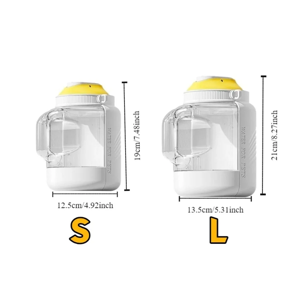زجاجة مياه للكلاب الأليفة ذات سعة كبيرة بدون تسرب وقابلة للإزالة وقابلة للطي وعاء شرب للحيوانات الأليفة مقاوم للحرارة وعيار كبير
