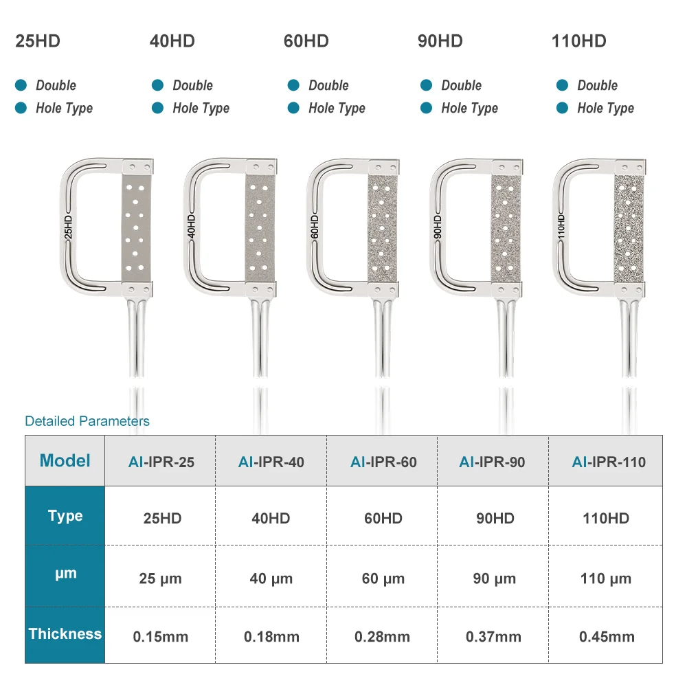 AI-IPR Dental Saw Blades Tips for 4:1/1:1 Reduction Orthodontic Contra Angle Handpiece 9 Types of Dentist Accessories