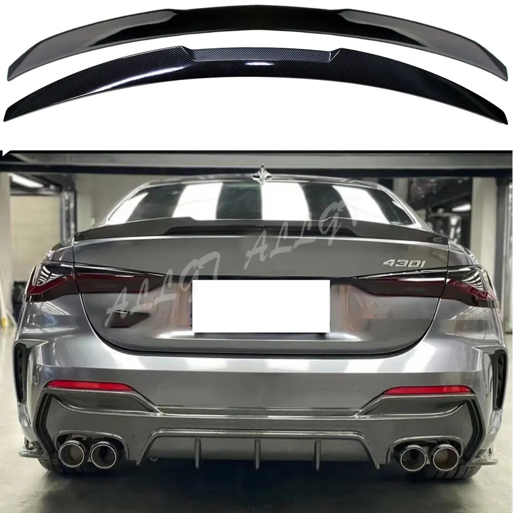 

Rear Wing Trunk Lid ABS Spoiler Wing For BMW 4 Series 2021+ G22 420i 430i 435i M440i 2 Doors M4 Knife Style Carbon Spoiler