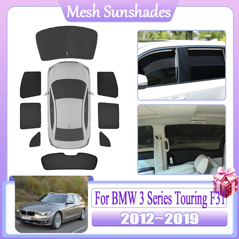 

Magnetic Sunshade Window For BMW 3 Series Touring F31 2012 2013~2019 Car Anti-UV Car Mesh Sun Shade Heat insulation Accessories