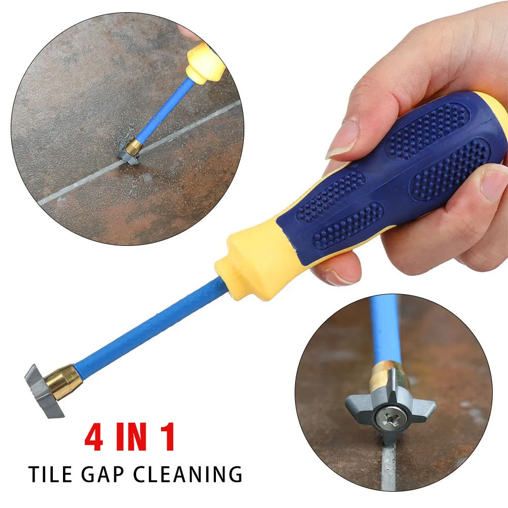 Professional 4 IN 1 Tungsten Steel Ceramic Tile Gap Drill Bit Tiles Grout Remover of Floor Wall Seam Cement Joints Cleaning Tool