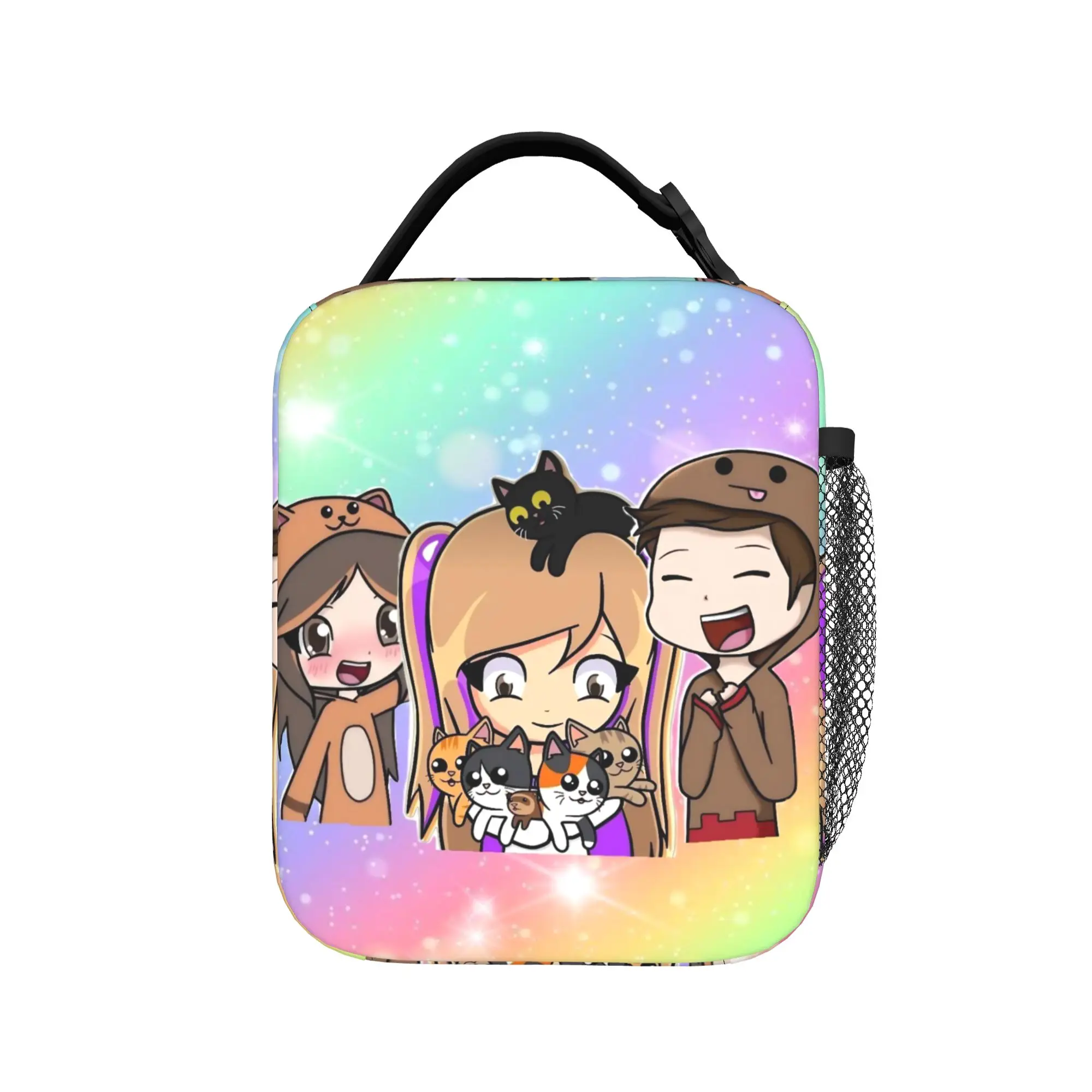Lyna Vallejos Gamer Insulated Lunch Bag Large  Meal Container Thermal Bag Tote Lunch Box Beach  Picnic Men Women