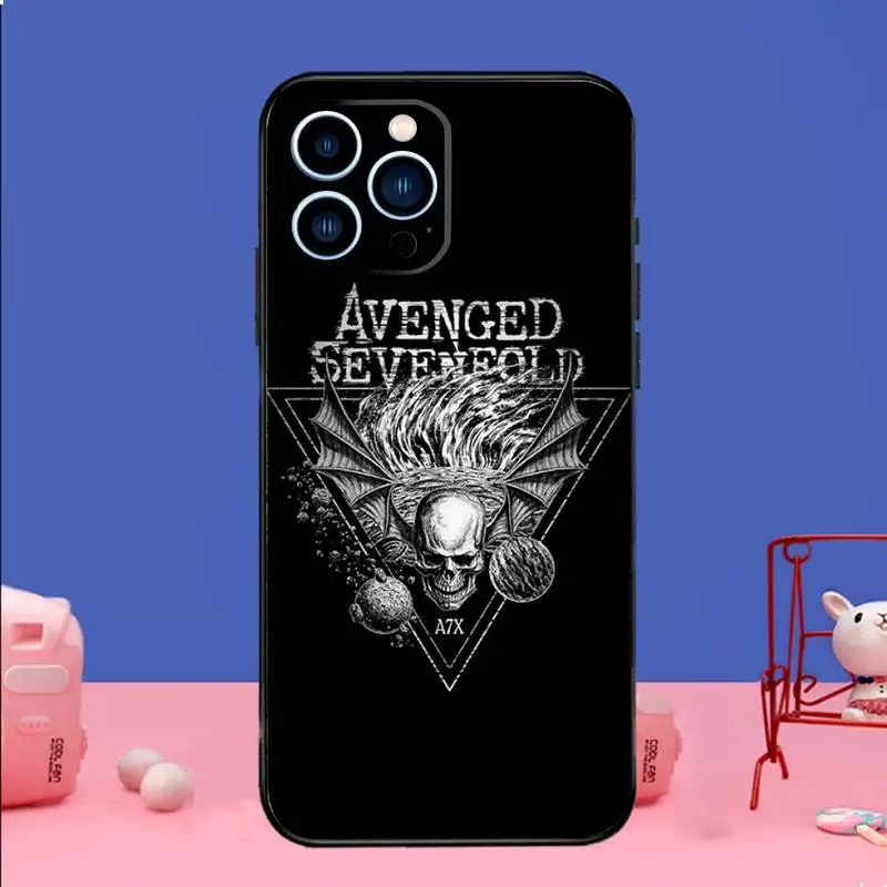 Avenged Sevenfold Phone Case Phone Case For iPhone 14 13 12 11 Pro Max Xs Xr X 7 8 Plus 12 13 Mini Silicone Black Cover