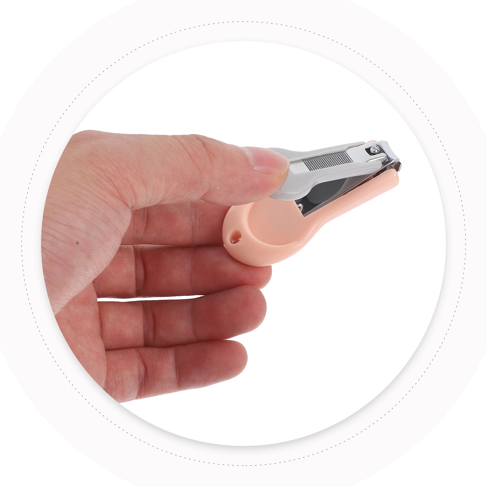 

Baby Nail Clipper Kit Safety Design Anti Slip Handheld Children Grooming Essential Toddler Pedicure Gift Nail Care Set Plastic