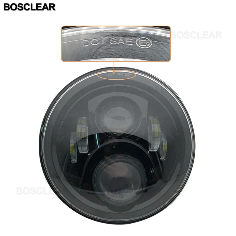 7inch LED Headlights with Turn Signal Light Headlamp+4inch foglight For Jeep Wrangler Lada Niva Land Rover Defender Dodge Dakota