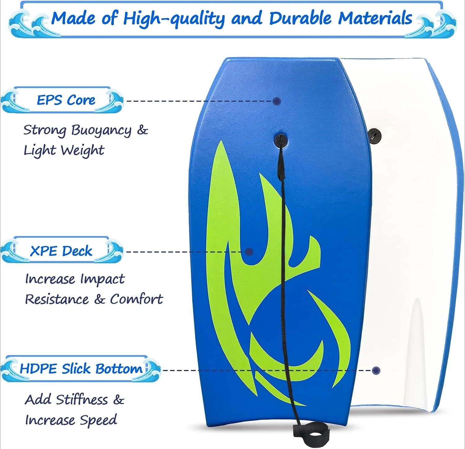 Lightweight Body Board With EP - Kids Outdoor Activities ulasan dan harga