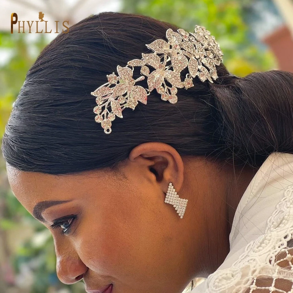 A33เพิร์ลหวีผมหัวเครื่องประดับเจ้าสาวเครื่องประดับผม Headpiece คริสตัลเจ้าสาว Tiara Rhinestone อุปกรณ์เสริมผม