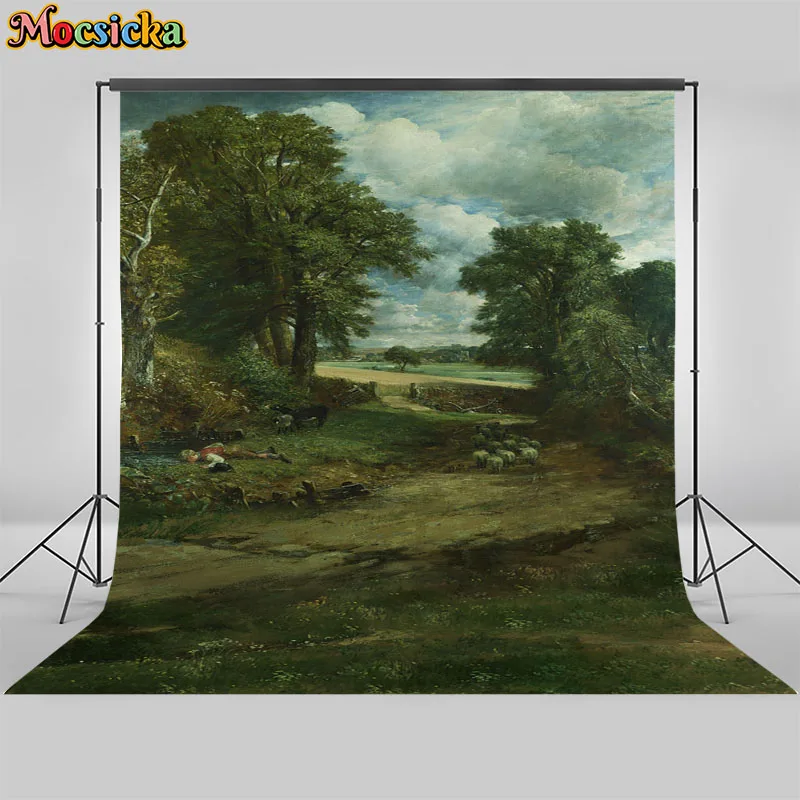 Mocsicka צילום רקע naturetexture שמן סגנון ציור צבע מים פורטרטים חתונה ילד רקע סטודיו