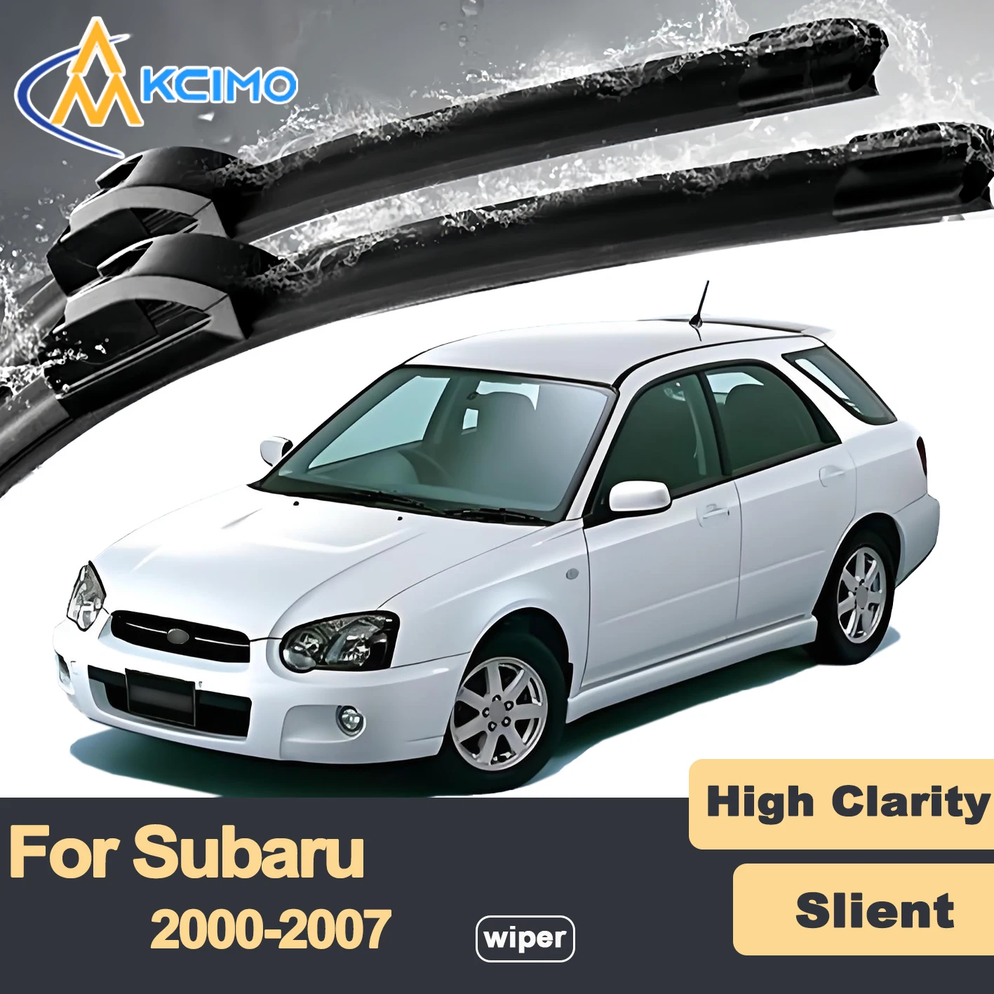 

Premium Rubber Durable Silent Windshield Wiper Blades 2pcs for Subaru Impreza GD GG 2000-2007 Outback Sport Saab 9-2X