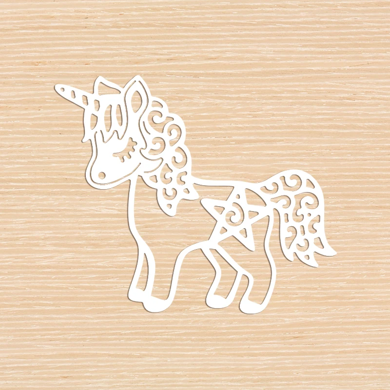 Cute Unicorn Metal Cutting Dies For DIY Scrapbook Cutting Die Paper Cards Embossed Decorative Craft Die Cut 2022 New